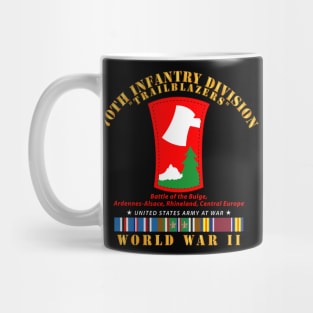 70th Infantry Division - Trailblazers w WWII  EU SVC Mug